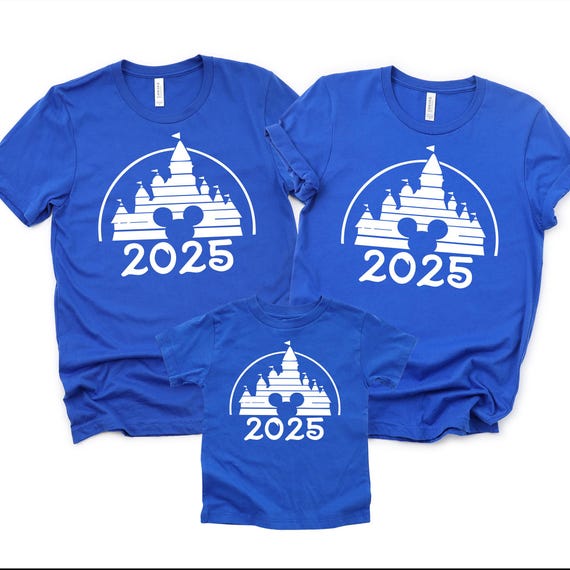 Custom 2025 Disney Castle Family Vacation Shirt,Family Trip Disney 2025 Shirt,Personalized Family Vacation Outfit,Family Vacation 2025 Shirt
