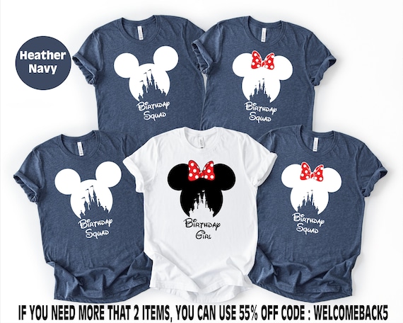 Custom Birthday Shirts, Disney Birthday Boy & Girl Shirt, Birthday Squad Shirts, Birthday Family Trip Tees, Disney Birthday Party Shirt