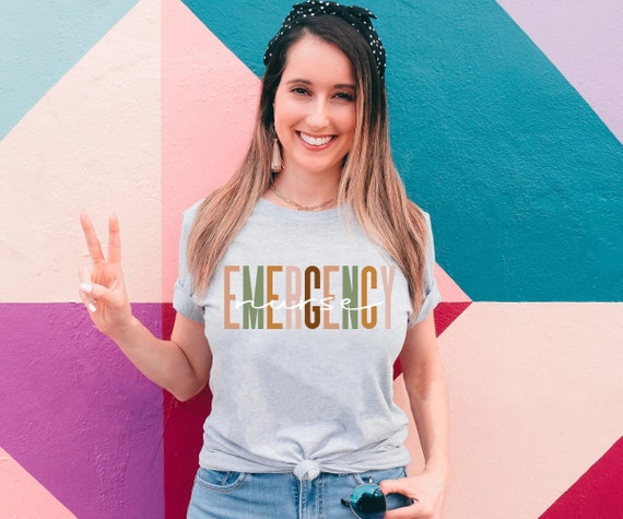 Emergency Nurse Shirt for ER Nurse,Emergency Nurse Tee, Gift for ED RN,Grad Gift Nursing T-Shirts ,Tshirt Registered Emergency Nurse,Unisex