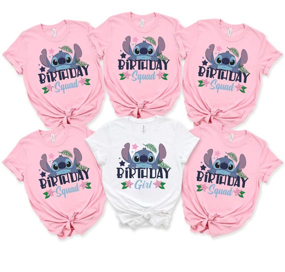 Disney Birthday Stitch Girl Shirt, Birthday squad Disney Shirt, Birthday Disney Shirt,Disney Birthday Crew Shirt,Disney Birthday Party Shirt