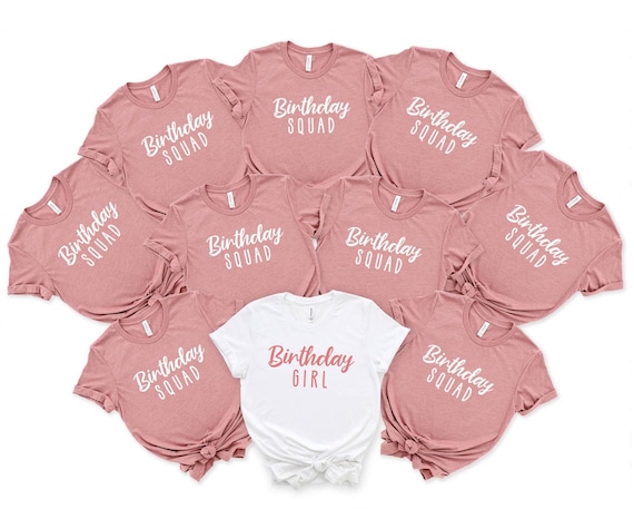 Birthday Squad Shirts: Bella Canvas Cotton Blend Party Tees