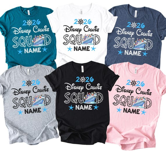 Disney Cruise T-Shirt, Custom Family Squad Shirts, 2026 disney personalized shirt
