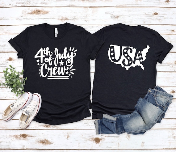 4th of July Back and front Family shirts, Fourth Of July Crew, Independence Day, 4th Of July Crew,Family Matching Shirt, Patriotic shirt
