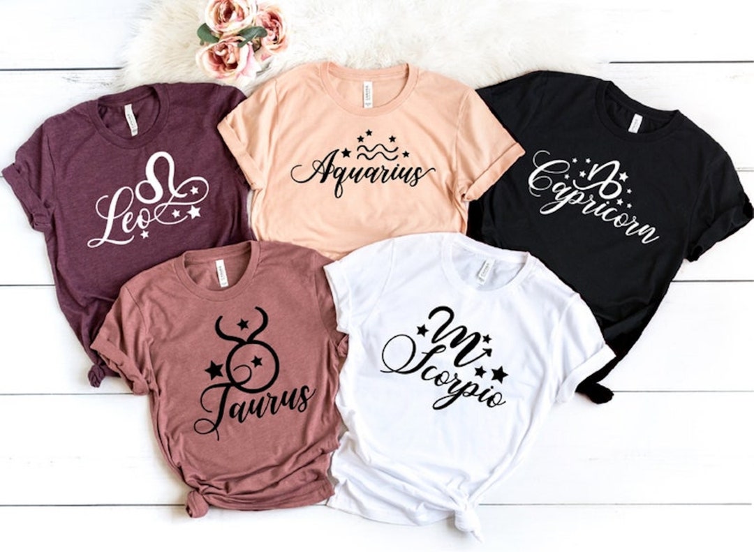 Custom Zodiac Sign Family Shirts, Horoscopes Tee, Scorpio Tshirt