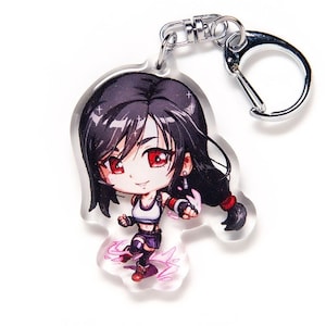 FF7 Remake Tifa Lockhart Final Fantasy VII Acryl Schlüsselanhänger Charm Art JRPG Japanisch Video Spiel Fanart Geschenk Itabag