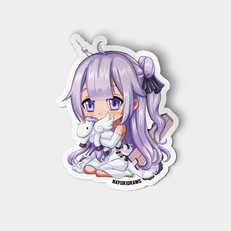 アズールレーン かわいいビニールステッカー ファンアート アズールレーン かわいいビニールステッカー ファンアート