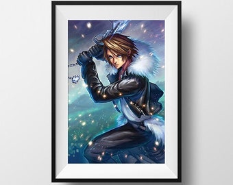 XL FF8 ファイナルファンタジー8 スコールとリノアとクルーのアート