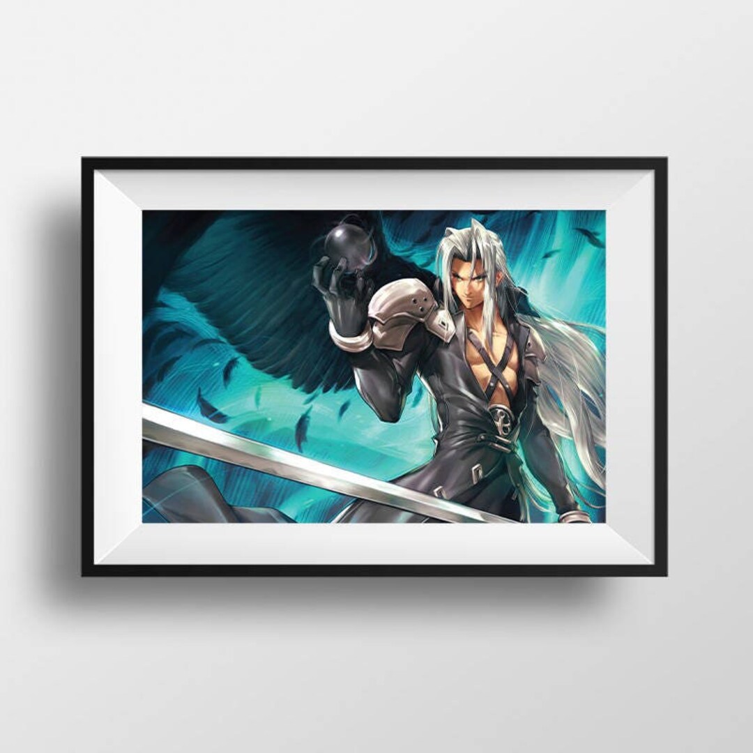 FF7 VII Sephiroth Poster Print Wall Art JRPG Japanese Video - Etsy Israel