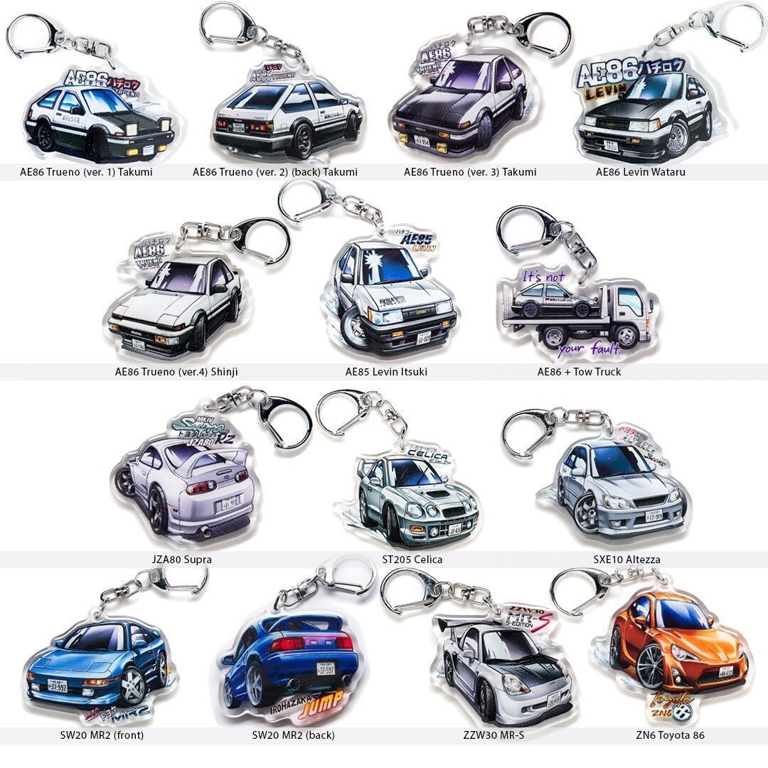 INITIAL D ミニカーとグッズセット　まとめ売り40点 INITIAL D ミニカーとグッズセット まとめ売り40点