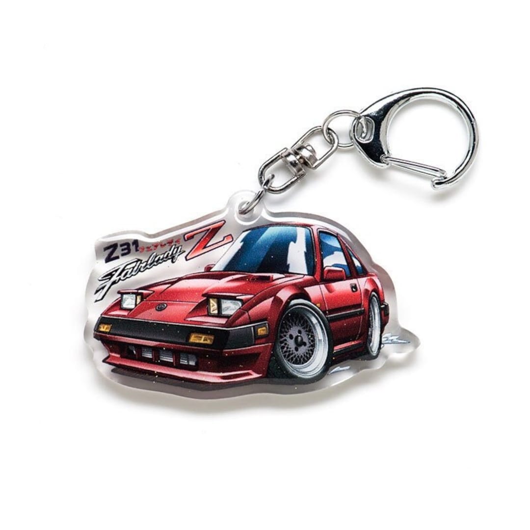 湾岸ミッドナイト Z31 フェアレディZ レッド アクリルチャーム