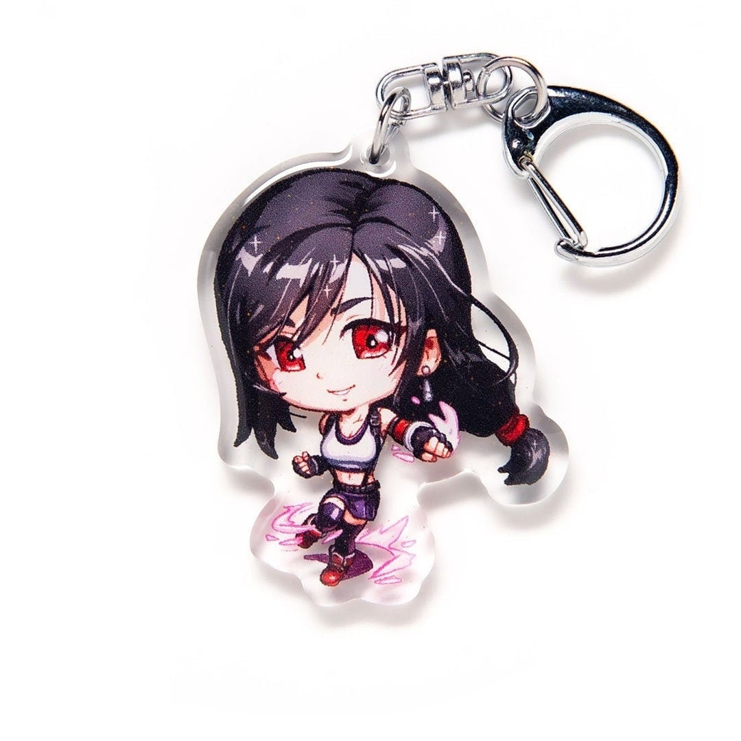 FF7 Remake Tifa Lockhart Final Fantasy VII Acrylic Keychain Charm