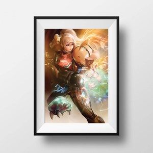 Samus Varia Suit Poster Print Wall Art Home Decor Fanart videogame voor gamingkamer