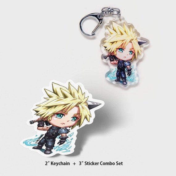 FF7 リメイク クラウド・ストライフ VII アクリルキーチェーン