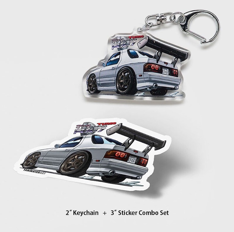 Initial D RX-7 FC3S Savanna Rear Ryosuke Takahashi White 5th Stage ...