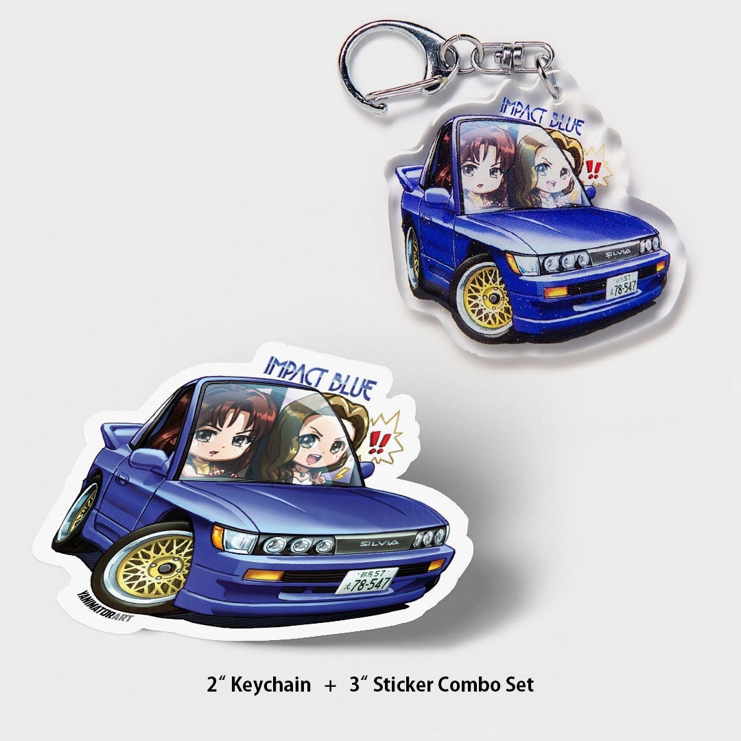 Initial D Mako & Sayuki S13 Sil80 Sileighty Drift Impact