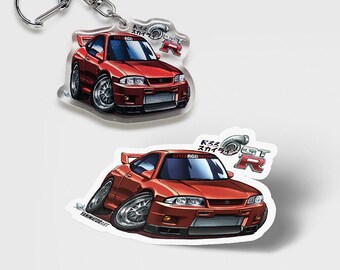 湾岸ミッドナイト スカイライン GT-R GTR R33 レッド RGO