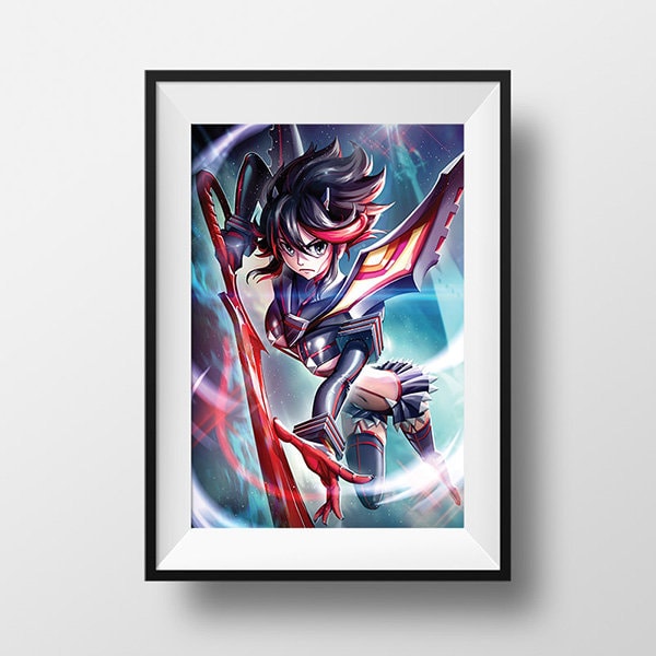 KILL la KILL × GEEKS RULE NEO SILKSCREEN PRINTING POSTER | GEEKS RULE powered by BASE | KILL la KILL × GEEKS PRINTING POSTER | フィットネスウォールチャート | ノーブランド品