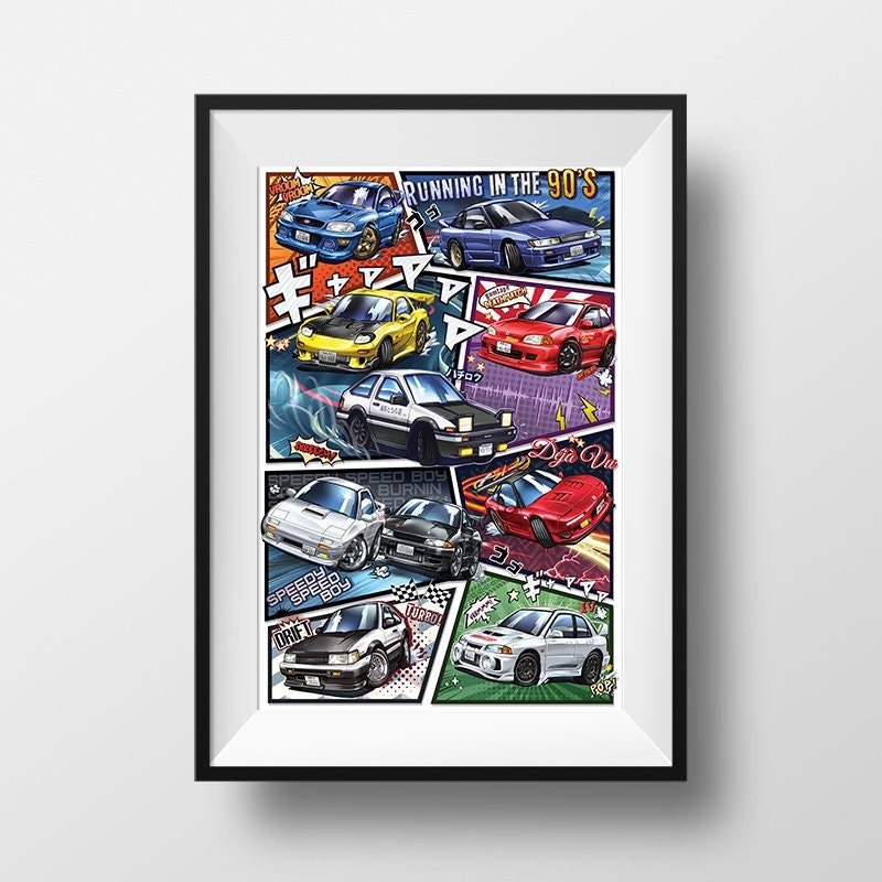 Initial D: Legend 2: (2015)  Initial d, Initials, Anime wall art