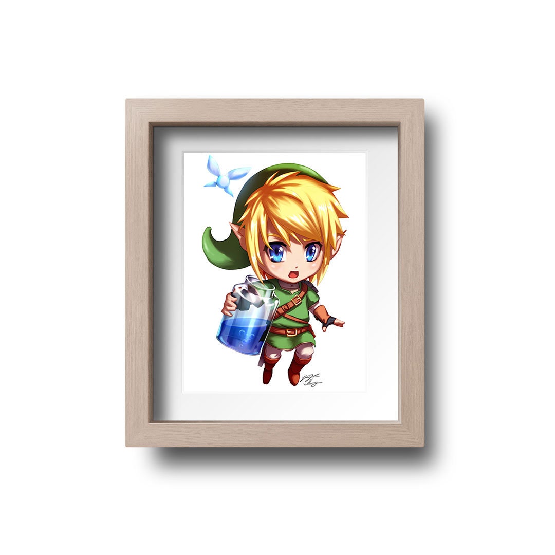 The Legend of Zelda acrylic keychain △ Retro Link Zelda Nintendo