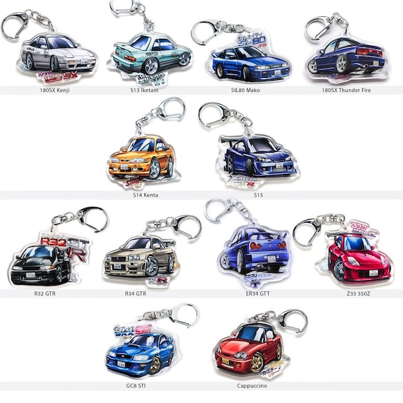 Initial D Acrylic Charm Keychain Master Listing Stage 1 2 3 4 5