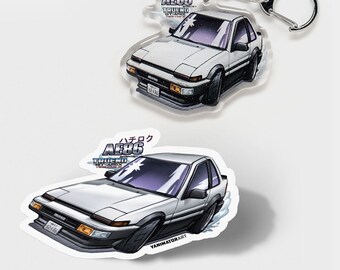 頭文字D　AE86 ハチロク　キーホルダー他 セット【非売品】 S1 頭文字D AE86 藤原とうふ店 サードバトルキーホルダー 2種