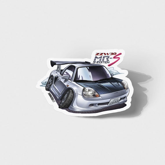 イニシャルS Initial D MR-S MRS MR2 Spyder ZZW30 S-edition Silver Metallic TRD