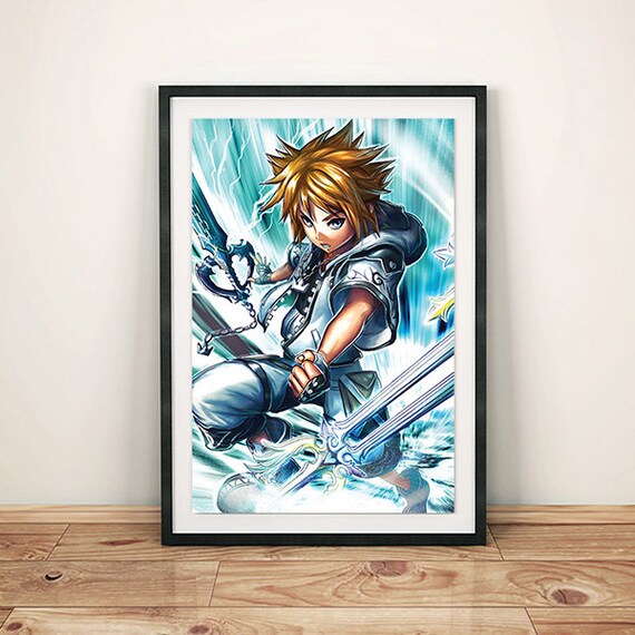 Kingdom Hearts 2 Sora Final Form Poster Print Digital Art KH KH2