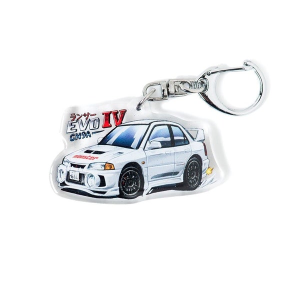 Initial D Lancer Evolution IV EVO 4 CN9A version 1 2nd Stage Acrylic Charm  Keychain Double-sided Anime Accessory Car JDM Illustration -  Canada