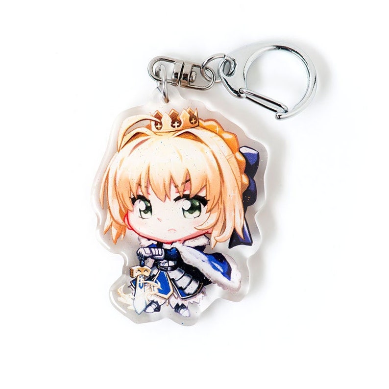 Fate Keychains Saber Arturia Nero Archer Emiya Gilgamesh Lancer Cu ...