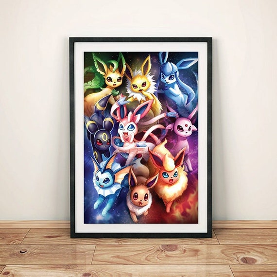 Aesthetic Eevee Pokemon Anime Paint By Numbers - Numeral Paint Kit