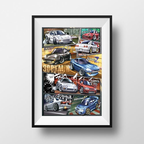 Initial D Manga Styled Car Poster Print 1st Edition Deja Vu - Etsy Finland Initial D Manga Styled Car Poster Print 1st Edition Deja Vu - Etsy Finland