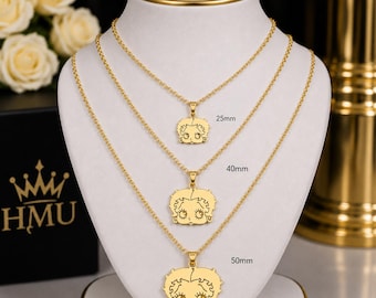 Betty Boop Necklace: 18K Gold-Plated Custom Pendant, Custom Name for Women/Girls