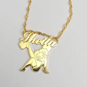 Betty Boop Personalized Custom Designed Pendant
