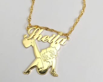 Betty Boop Personalized Custom Designed Pendant
