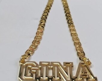 18k Real gold-plating stainless steel Hollowed-out Pendant Personalized Necklace