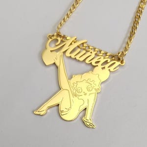 Betty Boop Personalized Custom Designed Pendant image 4