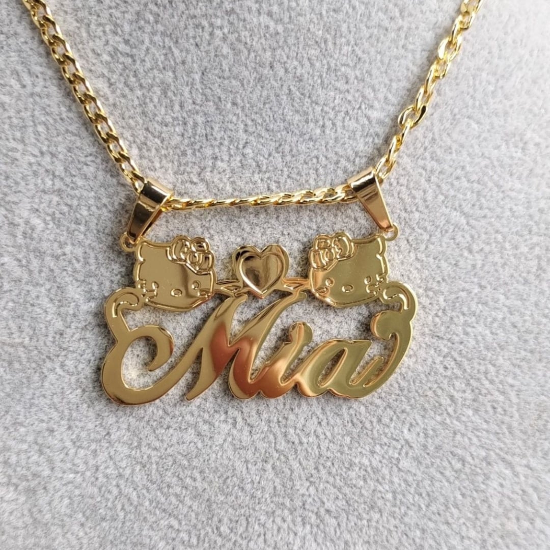 Personalized Heart Pendant Characters 