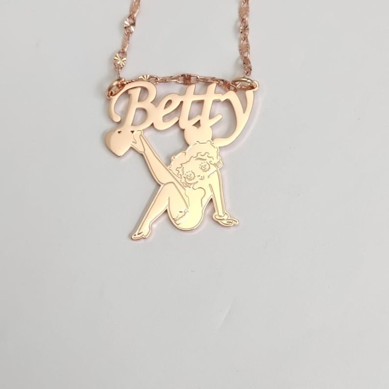 Betty Boop Personalized Custom Designed Pendant image 3