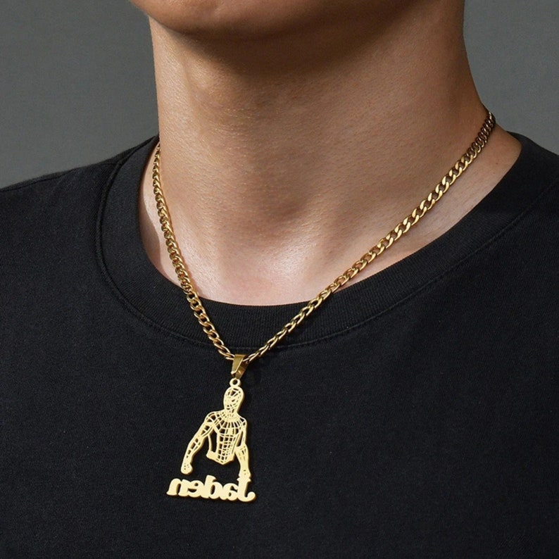 Swing Into Style With Our Custom 18k Gold-plated Spider-man Pendant ...