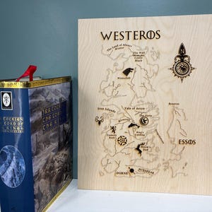 Carte de Westeros - Gravure laser