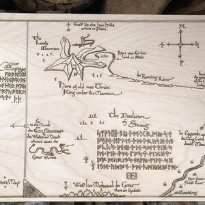 Carte de Thrór de Bilbo Baggin - Gravure laser