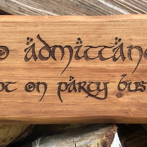 Live Edge Custom Laser Engraved Wooden Sign