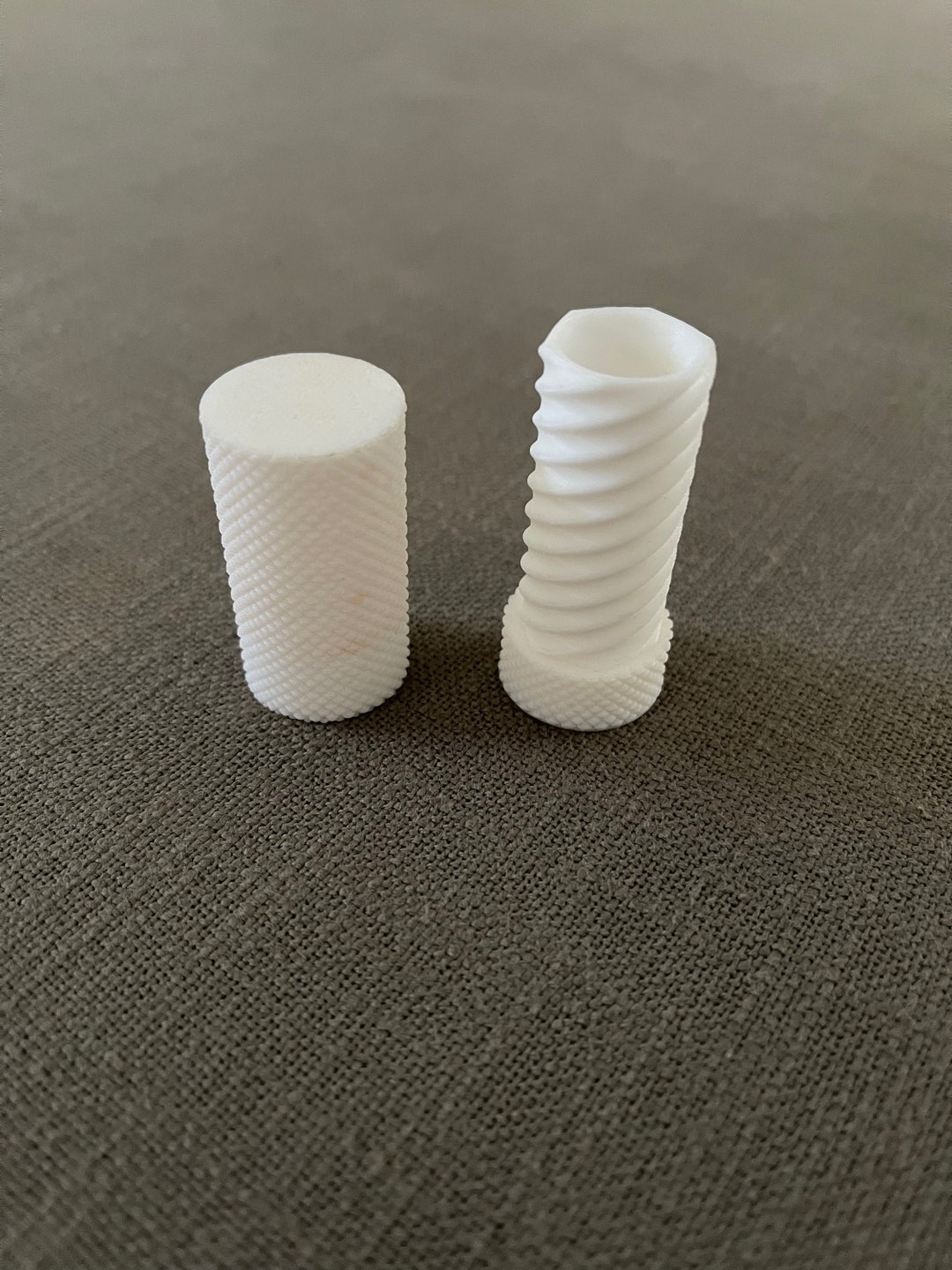 3D Printed Knurled Twist Container Etsy