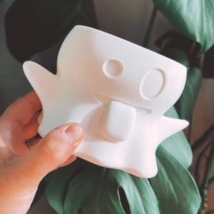 The Boo (ghost) Plant Pot | Spooky Planters | Sustainable | Ghost ...