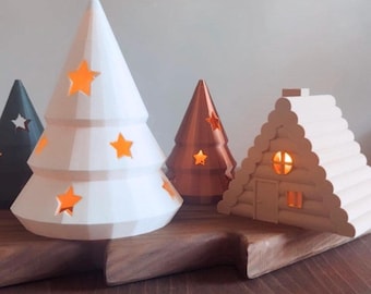 Eco-friendly Lighting | 3D Printed LED Tea Light Cover | Winter Chalet