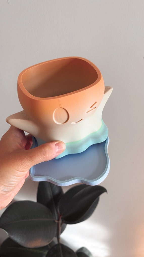 The Boo (Ghost) Plant Pot | Spooky Planters | Ghost flower pots with drainage and drip tray