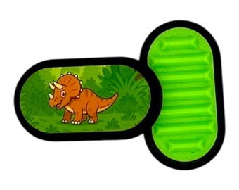 Triceratops Fidget Slider: Textured Toy