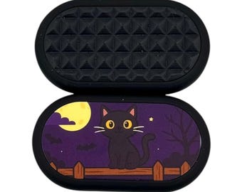 Black Cat Fidget Slider: Halloween Toy