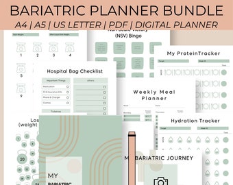 2024 Bariatrische Chirurgie Journal, Gewichtsverlies Chirurgie Tracker, Maag Sleeve Chirurgie Journal, Bariatrische Sleeve Planner, Afdrukbare Meting