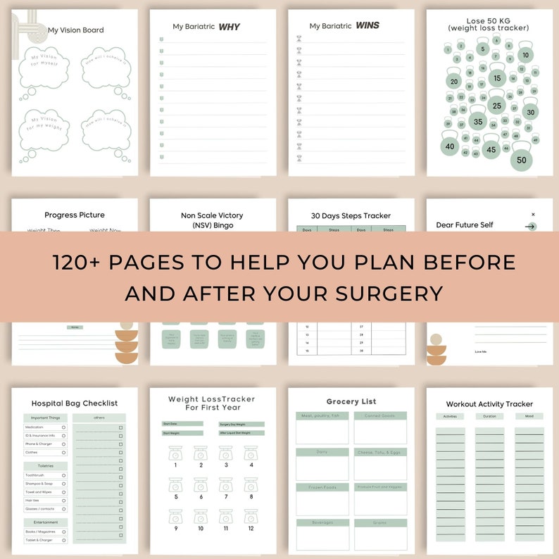 2024 Bariatric Surgery Journal,weight Loss Surgery Tracker,gastric ...